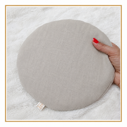Almofada Terapêutica Circular de Caroços de Cereja — Cólicas, Aconchego Abdominal e Desconforto Localizado