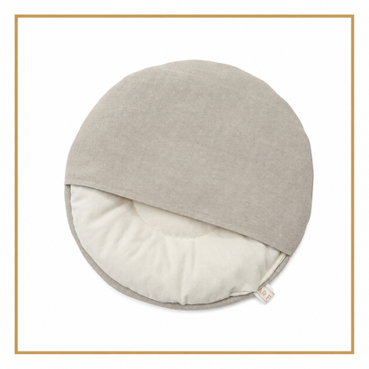 Almofada Terapêutica Circular de Caroços de Cereja — Cólicas, Aconchego Abdominal e Desconforto Localizado