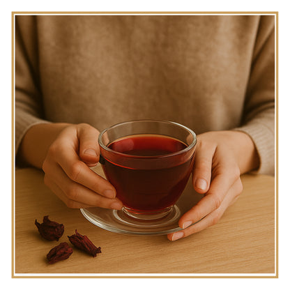 Hibisco em Flor — Infusão Vibrante para Beber Quente ou Fria